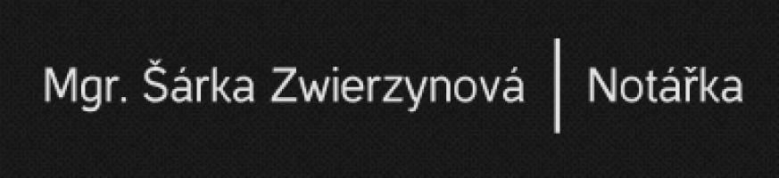Logo firmy: Mgr. Šárka Zwierzynová - notářská kancelář